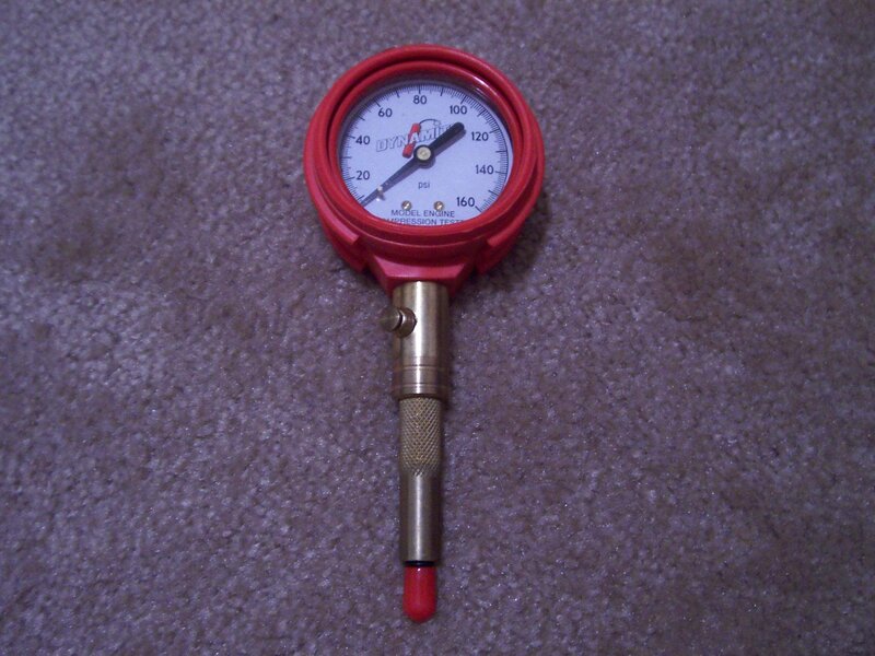 Red Pressure Gauge