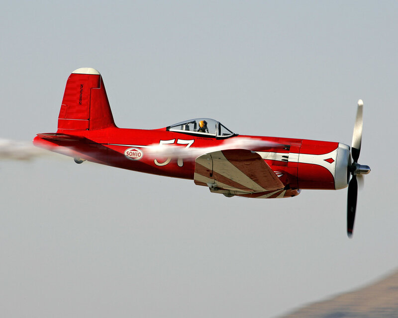Red Propeller Airplane — Dynamic