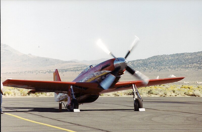 Red Propeller Airplane — Outdoor