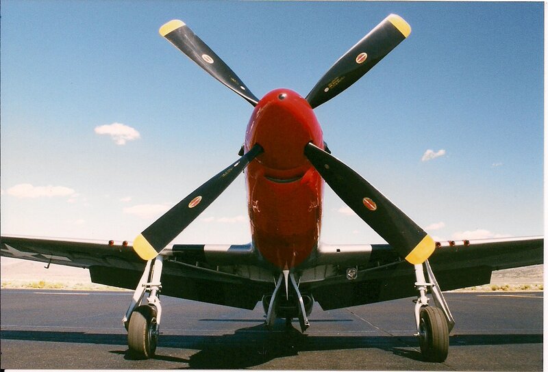 Red Propeller Plane