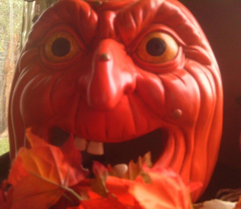 Red Pumpkin Head