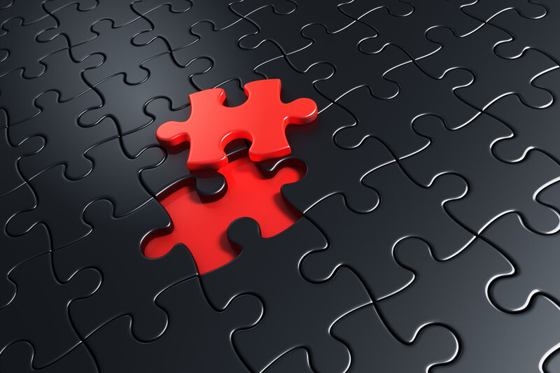 Red Puzzle Pieces