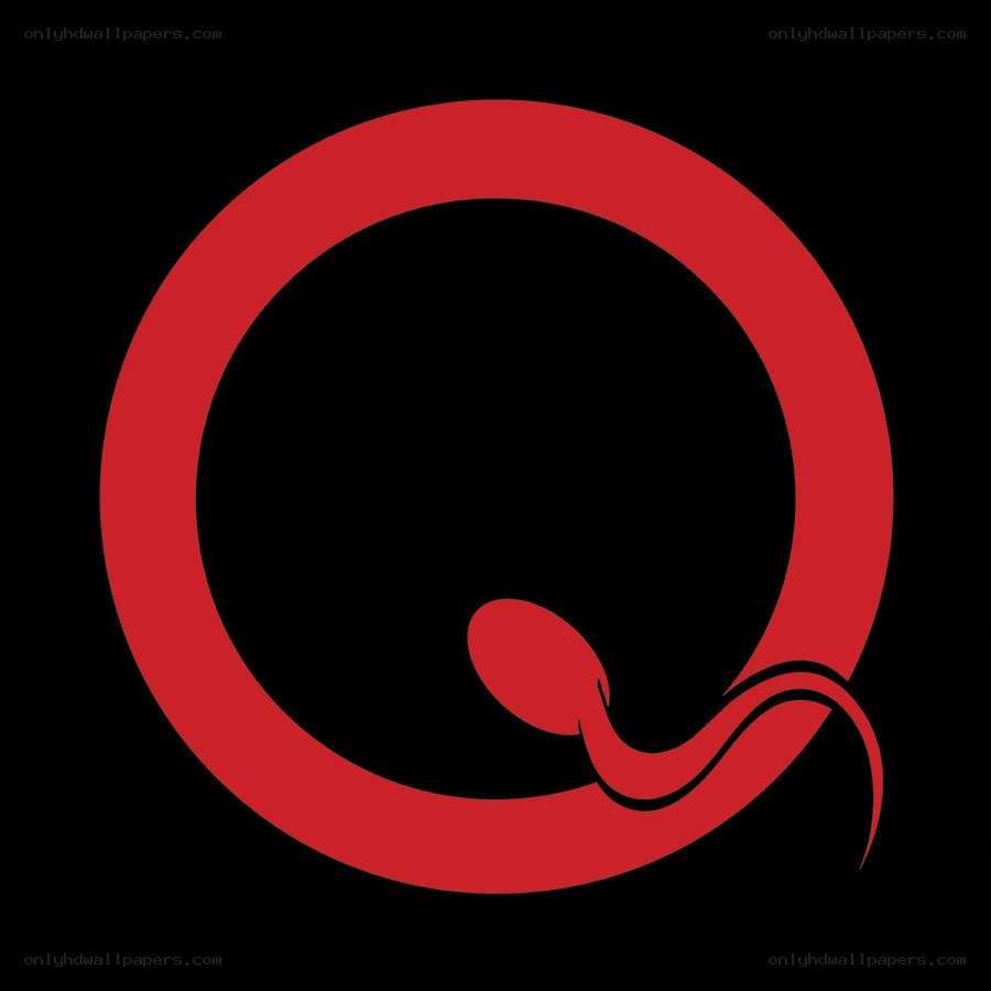 Red Q logo with sperm design