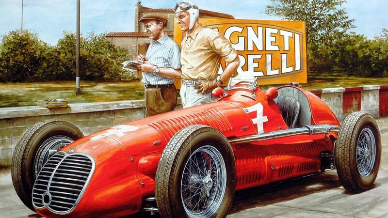 Red Race Car and Drivers