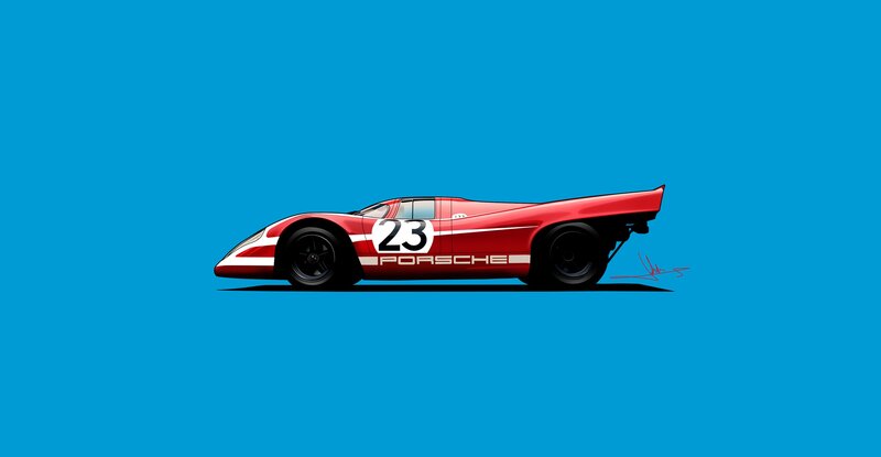 Red Race Car — Blue