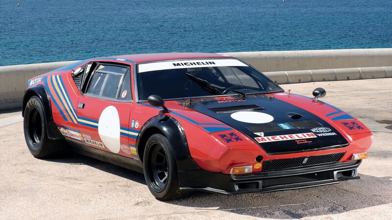 red race car by the sea