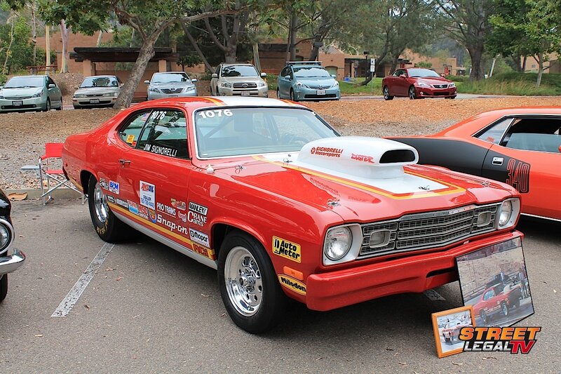 Red Race Car — Calm, Afternoon, Photograph, Car Show