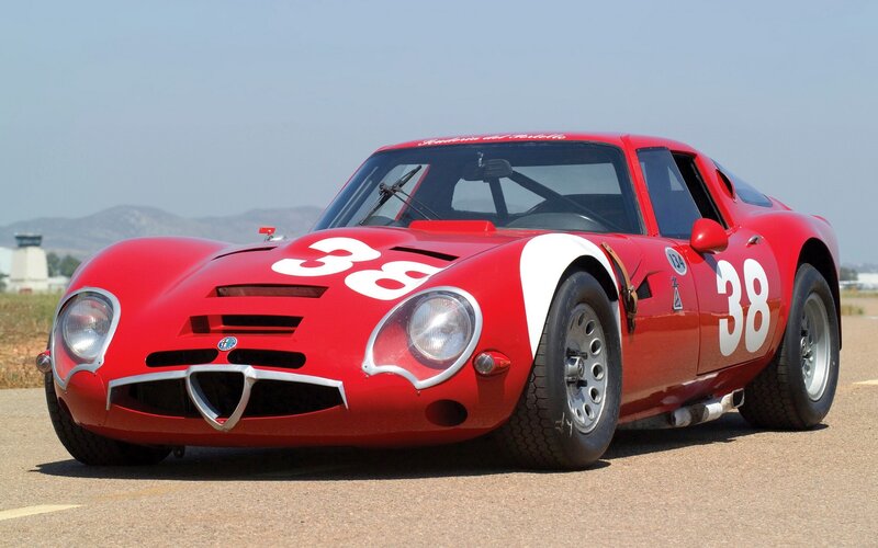 Red Race Car — Calm, Afternoon, Photograph, Race Track, Mountains