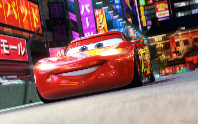 Red Race Car Character — Energetic
