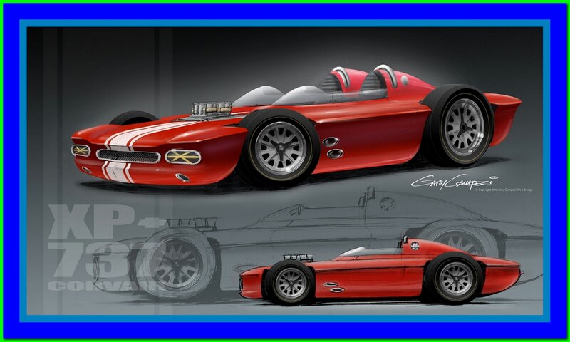 Red Race Car Concept