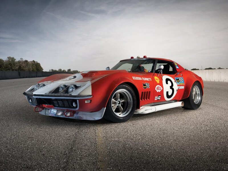 Red Race Car — Dramatic, Afternoon, Photograph, Race Track, Number 3