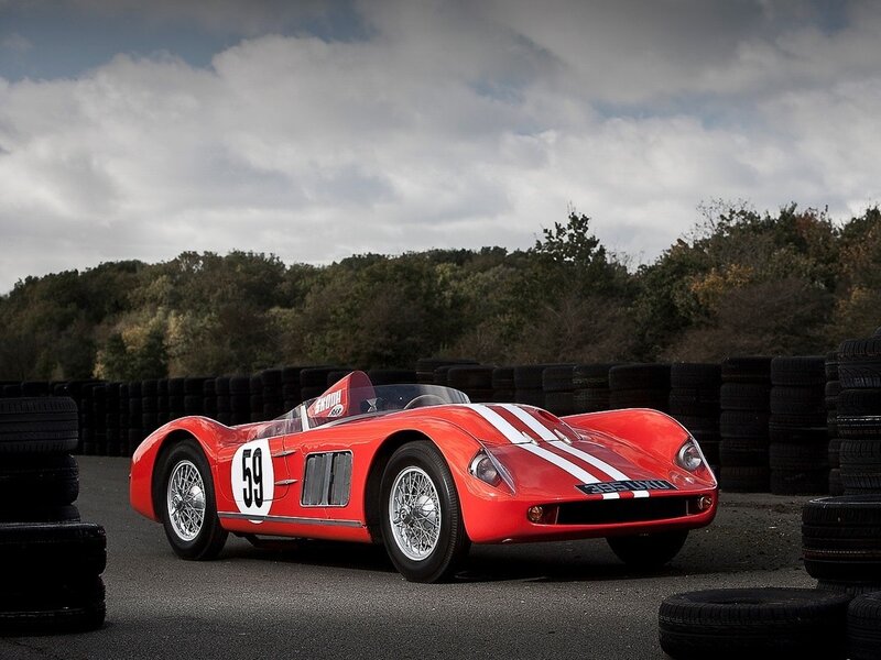 Red Race Car — Dramatic, Autumn