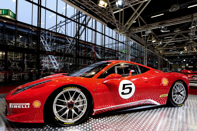 Red Race Car — Dramatic, Night