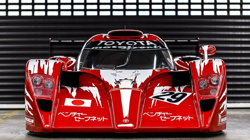 Red Race Car — Dramatic, Photograph, Japanese Flag