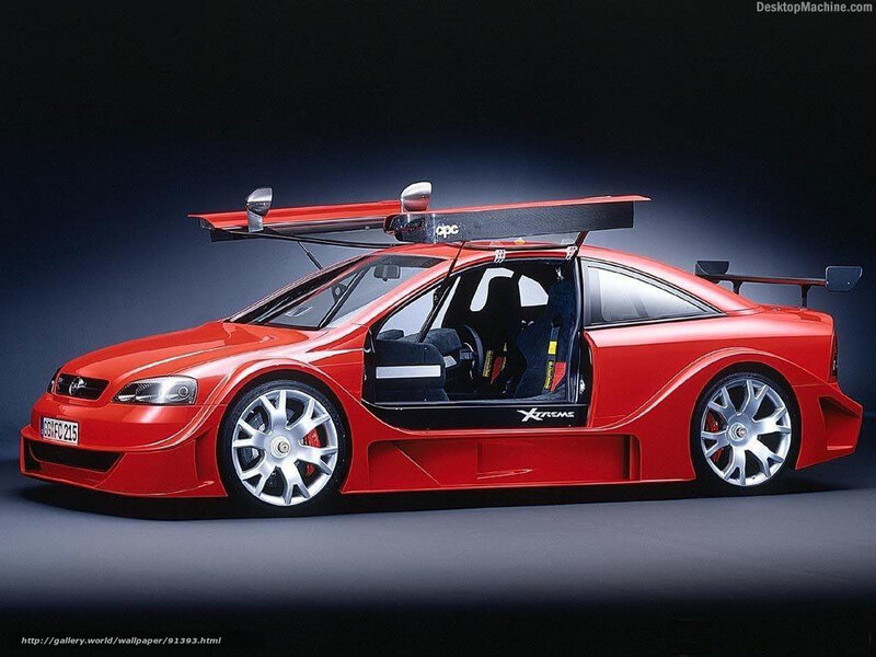 Red Race Car — Dramatic, Photograph, Open Door