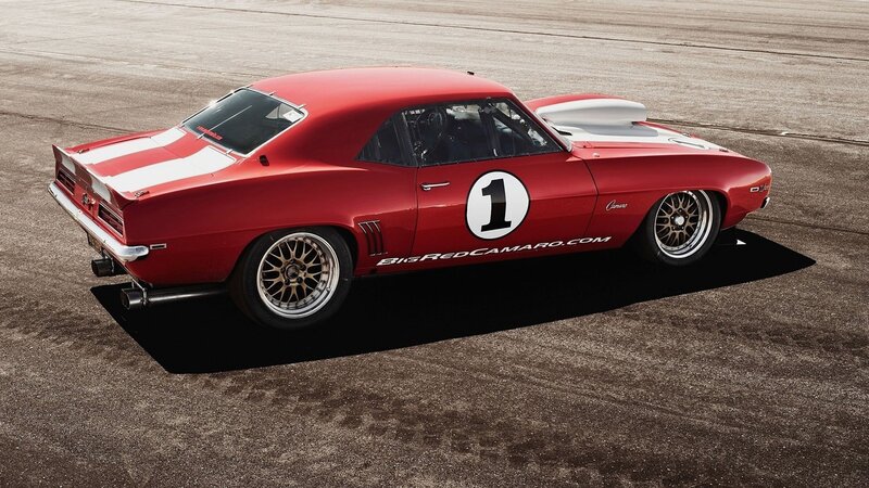 Red Race Car — Dramatic, Photograph, Race Car, Stripes
