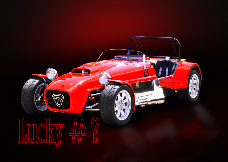 Red Race Car — Dramatic, Photograph, Text