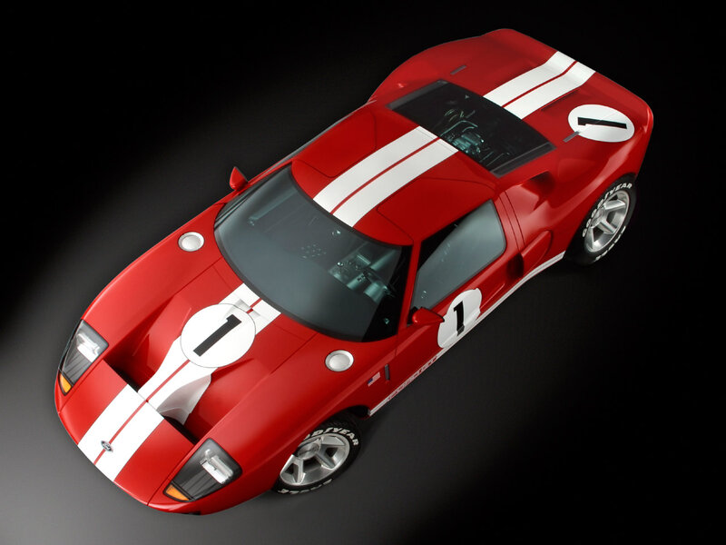 Red Race Car — Dramatic, Photograph, White Stripes