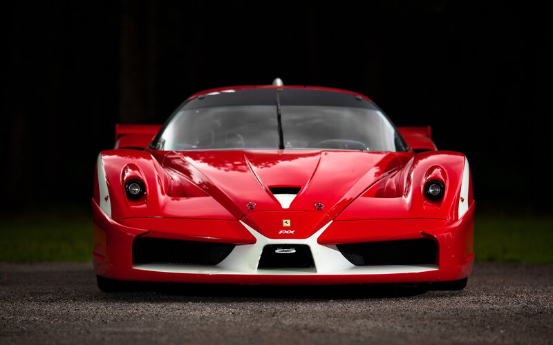 Red Race Car — Dramatic, Photograph, Windshield, Grille