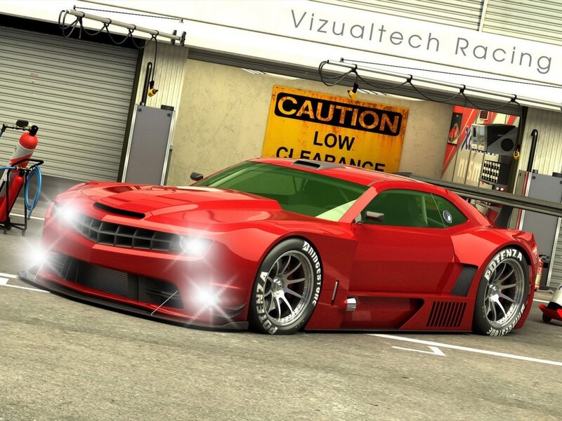 Red Race Car — Dramatic