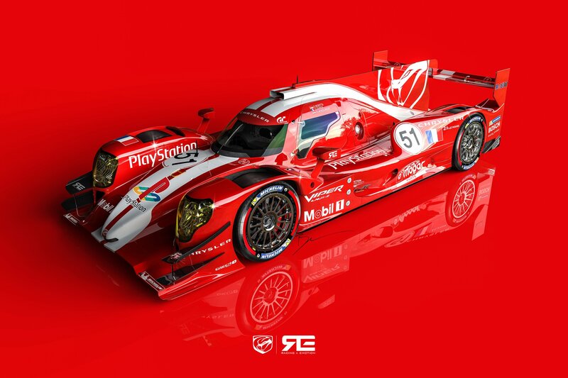 Red Race Car — Dynamic, 3d Render, Playstation