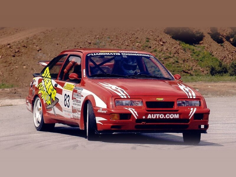 Red Race Car — Dynamic, Afternoon, Photograph, Driver
