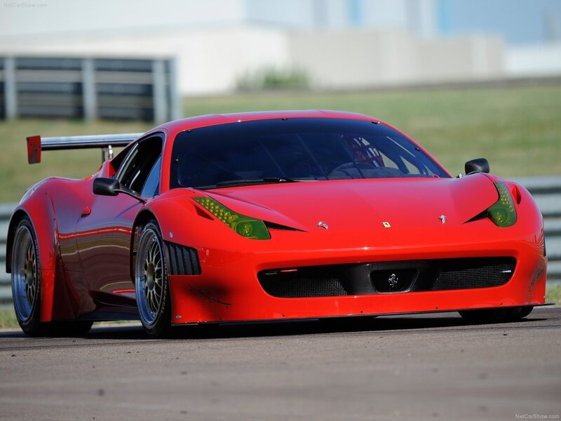 Red Race Car — Dynamic, Afternoon, Photograph, Race Track, Wings, Tires