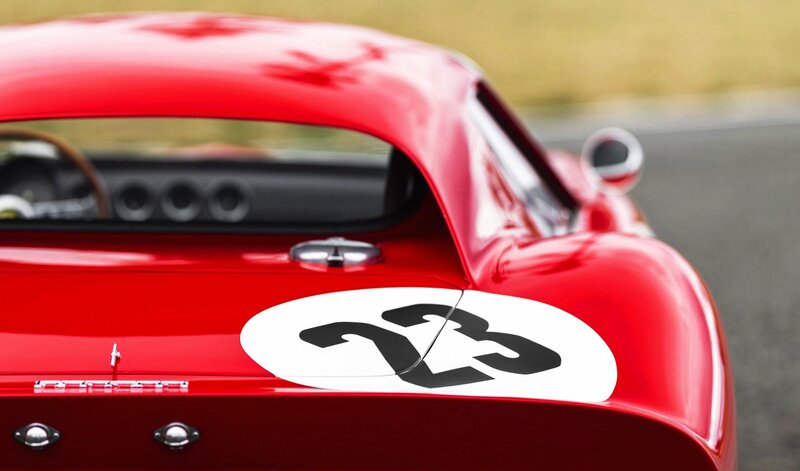 Red Race Car — Dynamic, Photograph, Number 23