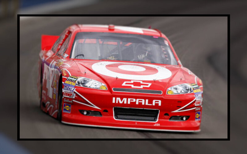 Red Race Car — Dynamic, Photograph