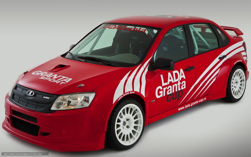 Red Race Car — Dynamic, Photograph, White Wheels