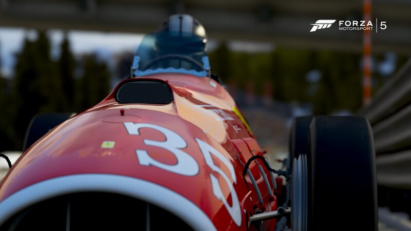 Red Race Car — Focused