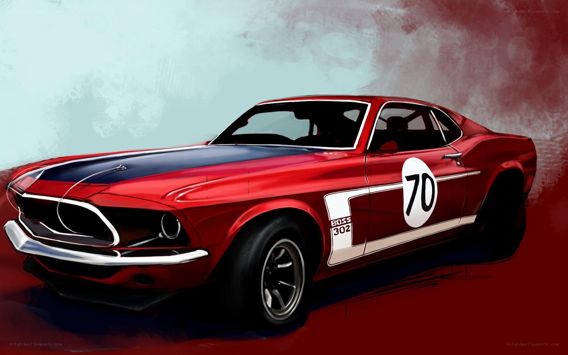 Red race car illustration
