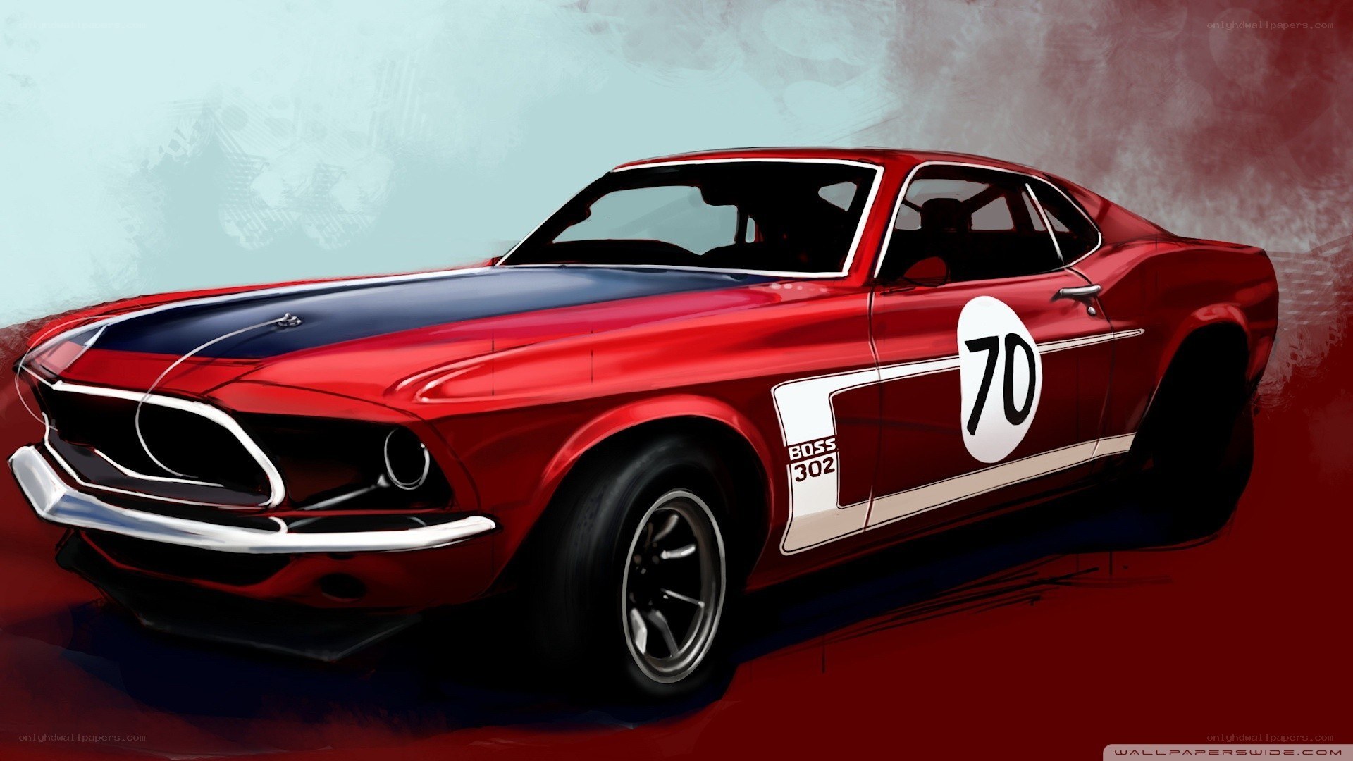 Red race car illustration