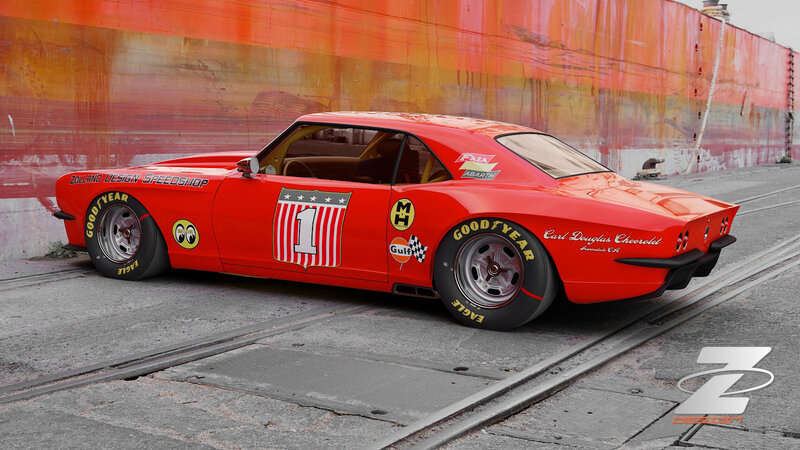 Red Race Car — Industrial