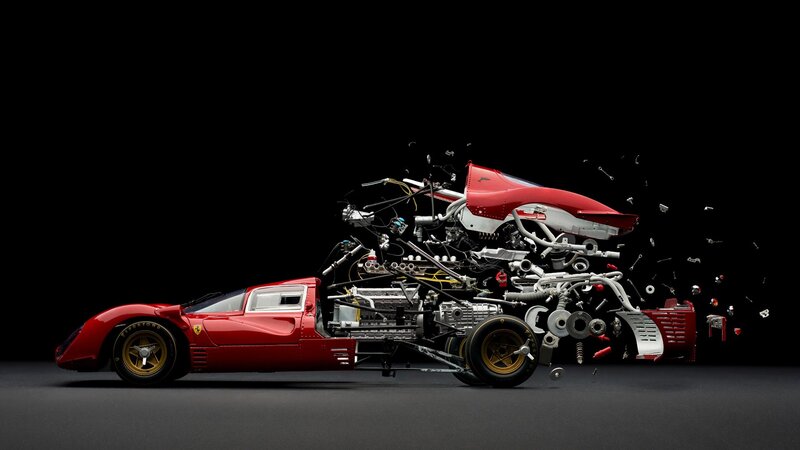 Red Race Car Model — Dramatic, Photograph