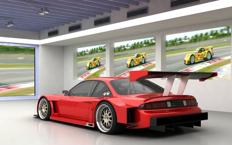 Red Race Car — Modern