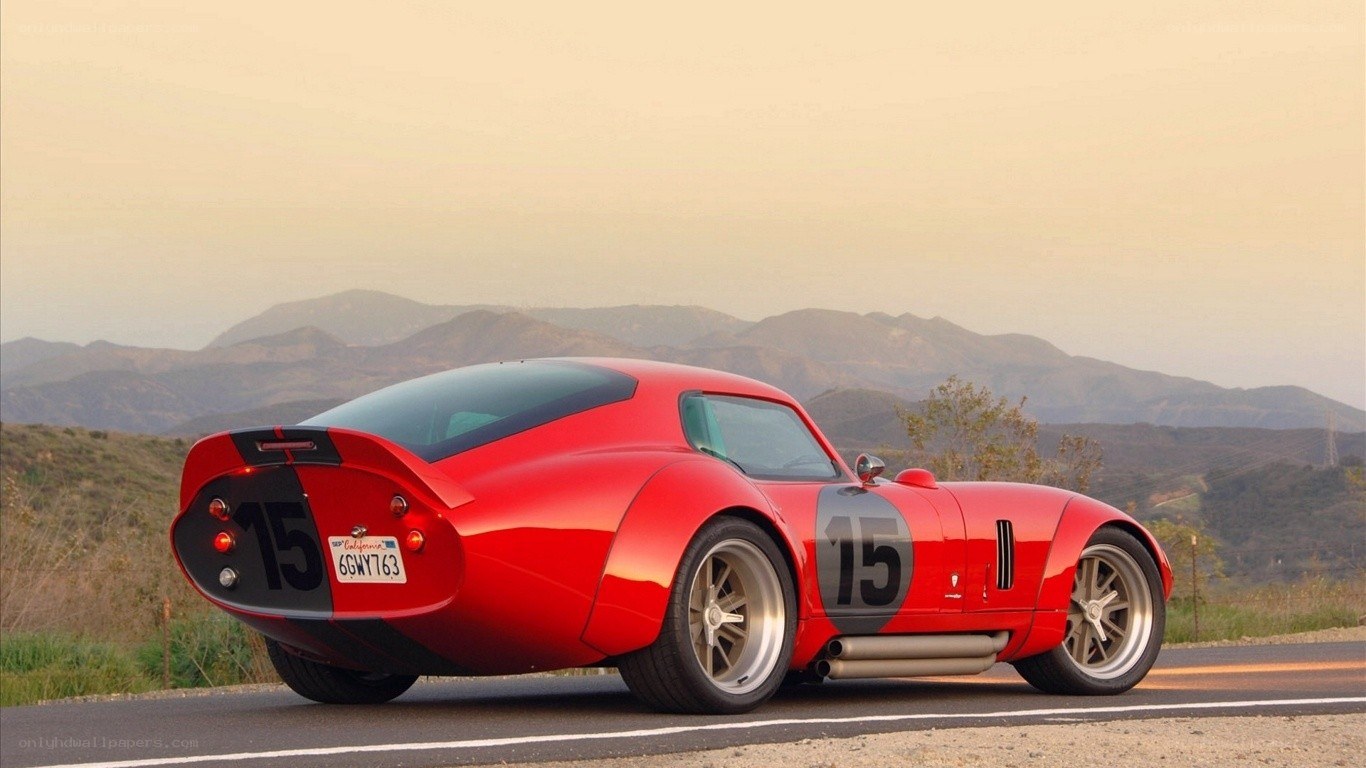 Red race car on a road