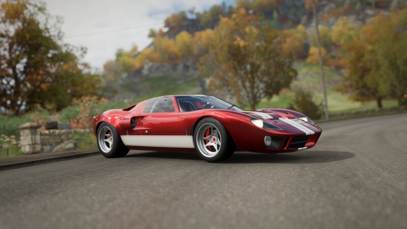 Red Race Car on Road — Calm