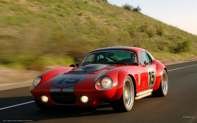 Red Race Car on Road — Dynamic, Afternoon