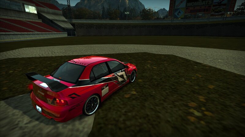 red race car on track
