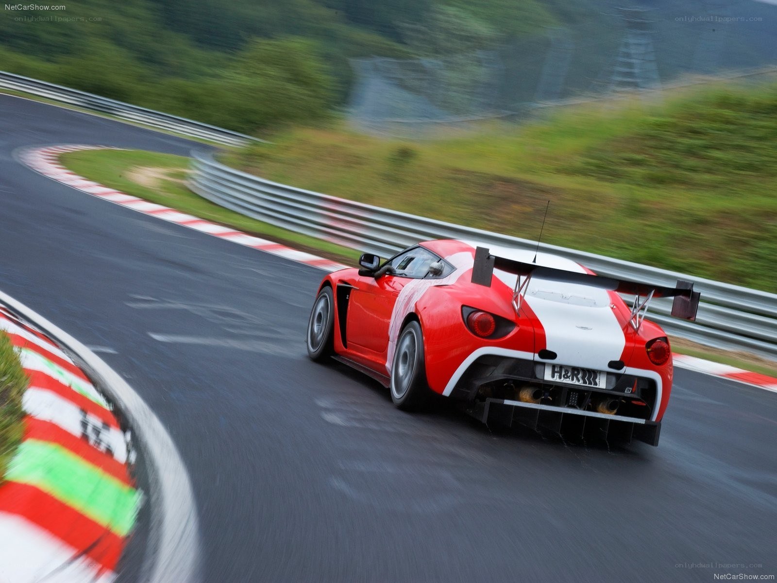 red race car on track