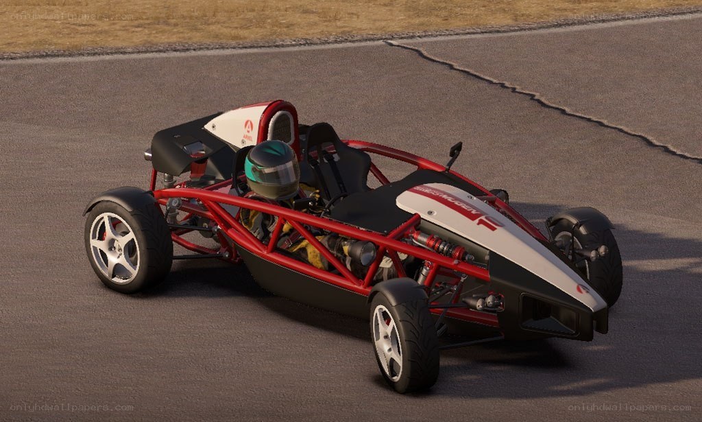 red race car on track