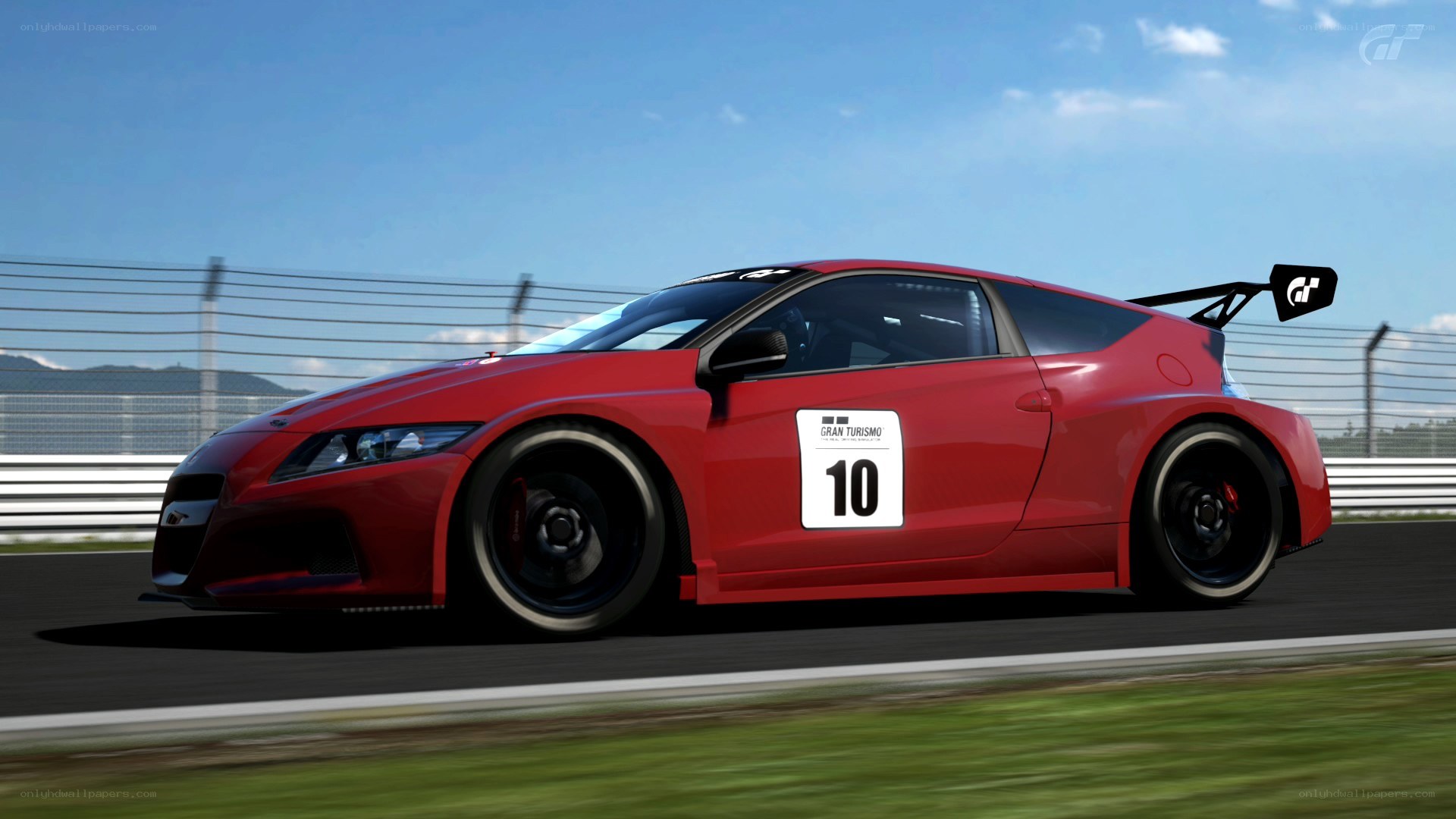red race car on track