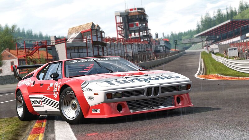 red race car on track