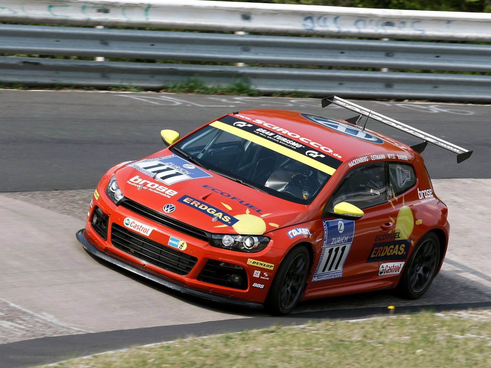 red race car on track