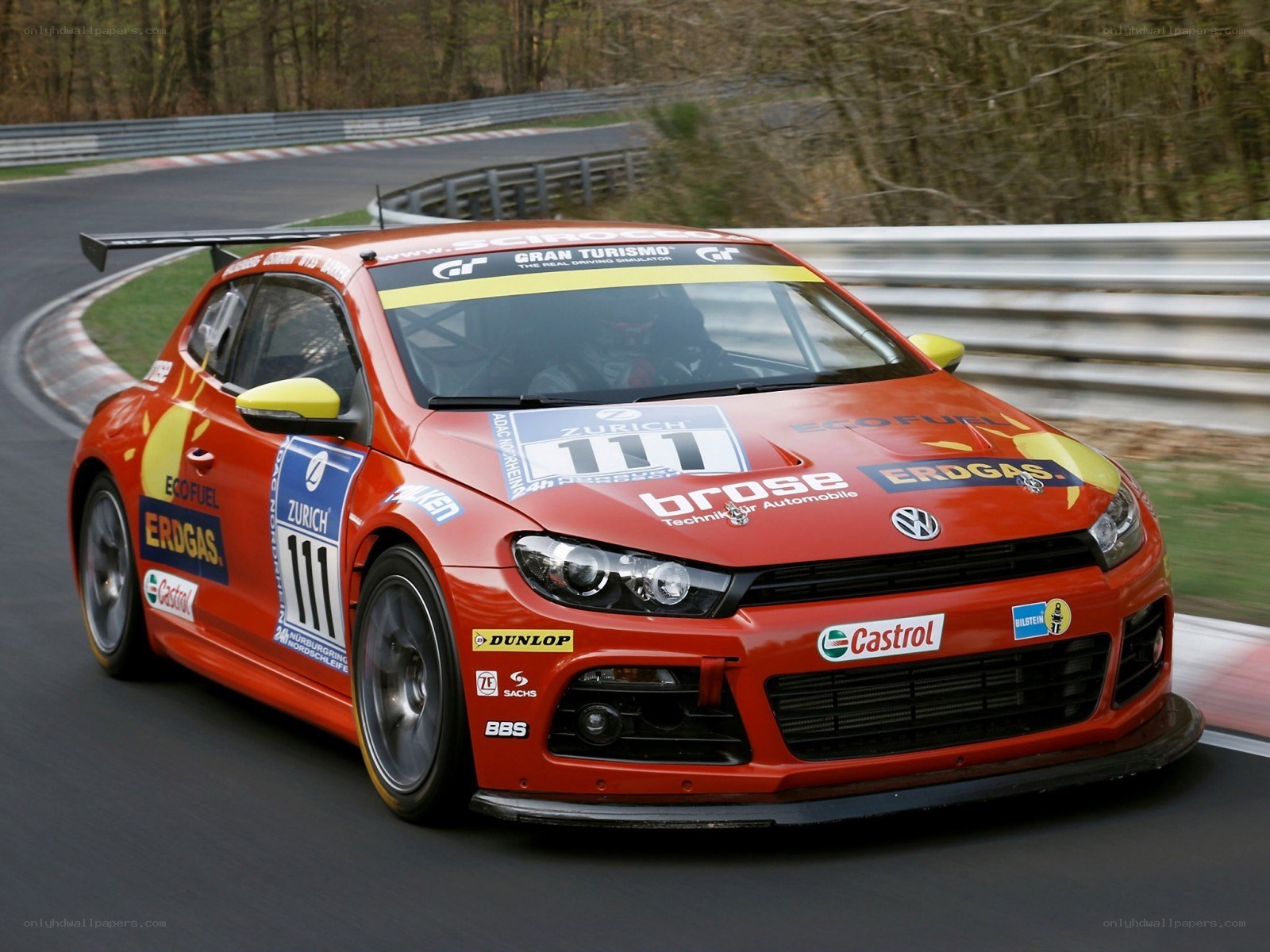 red race car on track