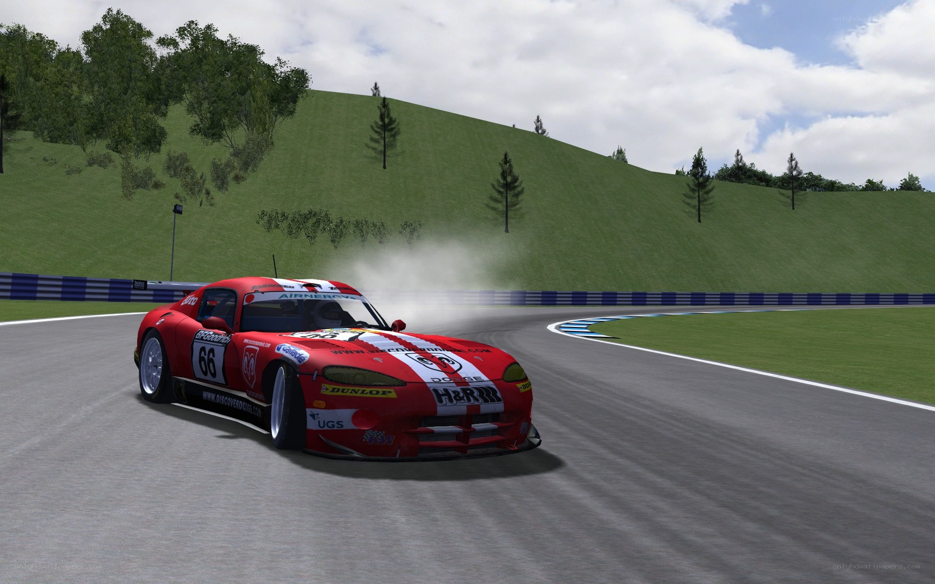 red race car on track