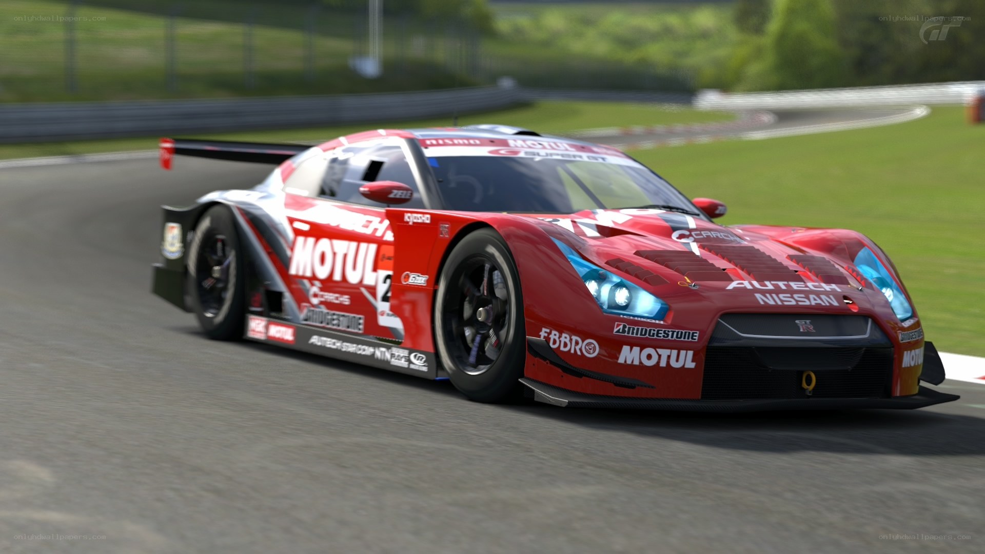 red race car on track