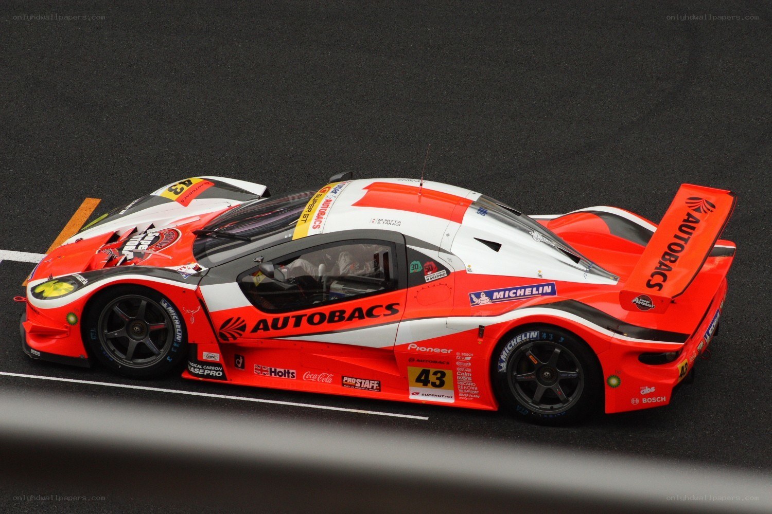 red race car on track