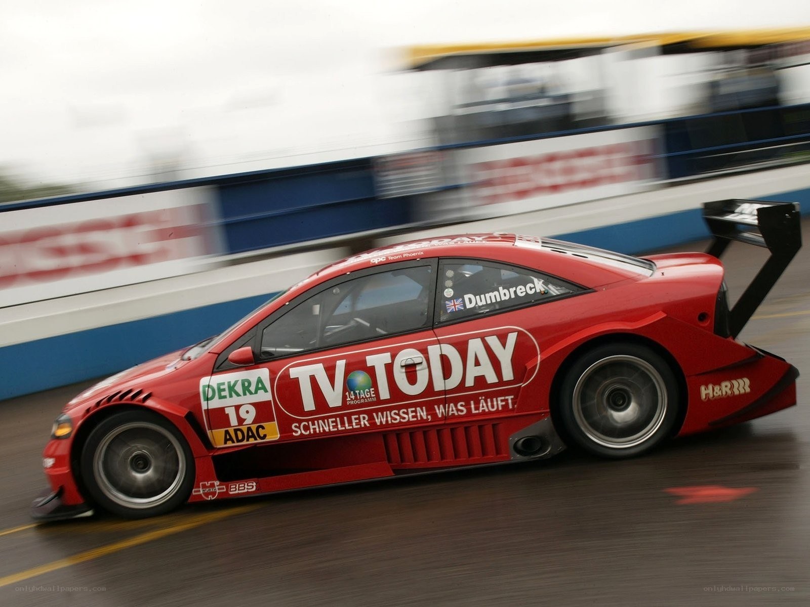 red race car on track
